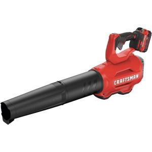 imageCRAFTSMAN 20V MAX Cordless Leaf Blower Battery ampamp Charger Included CMCBL720M1 Redw4Ah Battery