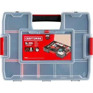 imageCRAFTSMAN Tool Organizer 2Packs with 14Compartments Lid Includes Secure Latch CMST60944MDouble Pack