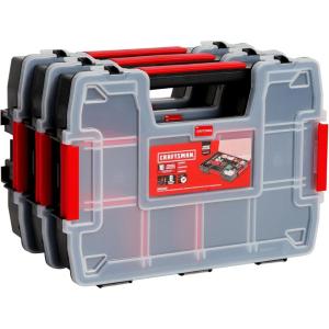 imageCRAFTSMAN Tool Organizer 2Packs with 14Compartments Lid Includes Secure Latch CMST60944MTriple Pack