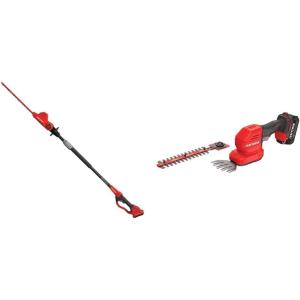imageCRAFTSMAN V20 Cordless Pole Hedge Trimmer 18Inch Extended Reach Battery and Charger Included CMCPHT818D1Trimmer  Trimmer Kit CMCSS800C1