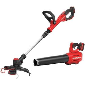 imageCRAFTSMAN V20 String Trimmer and Leaf Blower Combo Kit Cordless CMCK297M1
