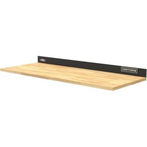imageCRAFTSMAN Wood Top Work Surface with Steel Back Splash CMST25302BK