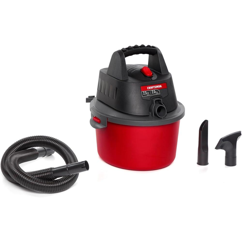 imageCRAFTSMAN CMXEVBE17250 25 Gallon 25 Peak HP Wet Dry Vac Portable Shop Vacuum Wet and Dry with Filter Bag Hose and Attachments for Cleaning in The Home25 Gallon 25 Peak HP