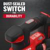 imageCRAFTSMAN 20V MAX Cordless Detail Sander Tool Only CMCW221B Red
