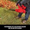 imageCRAFTSMAN 3in1 Leaf Blower Leaf Vacuum and Mulcher Up to 260 MPH 12 Amp Corded Electric CMEBL7000