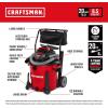 imageCRAFTSMAN CMXEVBE18695 16 Gallon 65 Peak HP Wet Dry Vac HeavyDuty Shop Vacuum Wet and Dry with Filter MufflerDiffuser Dust Bag Hose and Attachments for Home Projects ampamp Renovations20 Gallon 65 Peak HP wCart
