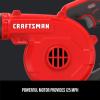 imageCRAFTSMAN V20 Cordless Leaf Blower 125 mph Bare Tool Only CMCBL0100BBlower Only