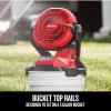 imageCRAFTSMAN V20 Cordless Personal Fan Kit Misting Fan Settings for Mist and Airflow Misting Fan Garden Hose Adaptor Battery Included CMCE003C1