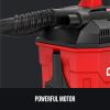 imageCRAFTSMAN V20 Cordless Vacuum Cleaner Shop Vac WetDry 2 Gallon 7ft Hose Bare Tool Only CMCV002BWetDry Vac Tool Only