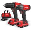 imageCRAFTSMAN V20 MAX Cordless Drill and Impact Driver Power Tool Combo Kit with 2 Batteries and Charger CMCK200C2AM2Tool Combo Kit Only
