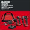 imageCRAFTSMAN V20 Power Tool Combo Kit Cordless Power Tool Set 4Tool 2 Batteries and Charger Included CMCK420D24Tool Kit