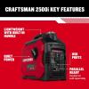 imageCraftsman C0010250 2500Watt Gas Portable Generator  Reliable Power for Outdoor Activities  Quiet Operation  Lightweight and Compact Design  Powered by Generac  50 StateCARB CompliantCraftsman 2500i Inverter 50 StCSA
