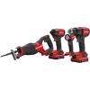 imageCRAFTSMAN V20 Power Tool Combo Kit Cordless Power Tool Set 4Tool 2 Batteries and Charger Included CMCK420D24Tool Kit