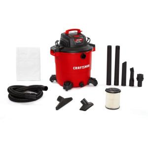 imageCRAFTSMAN CMXEVBE18695 16 Gallon 65 Peak HP Wet Dry Vac HeavyDuty Shop Vacuum Wet and Dry with Filter MufflerDiffuser Dust Bag Hose and Attachments for Home Projects ampamp Renovations20 Gallon 65 Peak HP