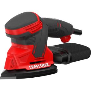imageCRAFTSMAN Detail Sander Corded Mouse Sander for Woodworking Includes 2 Attachments Sandpaper Sheets and Dust Bag CMEW210