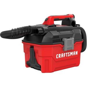 imageCRAFTSMAN V20 Cordless Vacuum Cleaner Shop Vac WetDry 2 Gallon 7ft Hose Bare Tool Only CMCV002BWetDry Vac Tool Only
