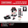 imageCRAFTSMAN CMXEVBE17155 10 Gallon 60 Peak HP Stainless Steel Wet Dry Vac Portable Shop Vacuum Wet and Dry with Filter Hose and Attachments for Home and Garage Use10 Gallon 60 Peak HP