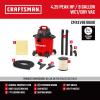 imageCRAFTSMAN CMXEVBE18690 9 Gallon 425 Peak HP Wet Dry Vac Portable Shop Vacuum Wet and Dry with Filter Dust Bag Dusting Brush Hose and Attachments for Home Garage and Automotive Cleaning9 Gal 425 Peak HP w Dusting Brush