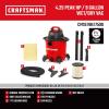 imageCRAFTSMAN CMXEVBE18690 9 Gallon 425 Peak HP Wet Dry Vac Portable Shop Vacuum Wet and Dry with Filter Dust Bag Dusting Brush Hose and Attachments for Home Garage and Automotive Cleaning9 gallon 425 Peak Hp
