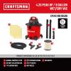 imageCRAFTSMAN CMXEVBE18690 9 Gallon 425 Peak HP Wet Dry Vac Portable Shop Vacuum Wet and Dry with Filter Dust Bag Dusting Brush Hose and Attachments for Home Garage and Automotive Cleaning9 Gal 425 Peak HP w Dust Bags