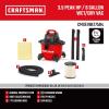 imageCRAFTSMAN CMXEVBE18690 9 Gallon 425 Peak HP Wet Dry Vac Portable Shop Vacuum Wet and Dry with Filter Dust Bag Dusting Brush Hose and Attachments for Home Garage and Automotive Cleaning6 gallon 35 Peak Hp