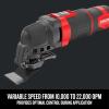 imageCRAFTSMAN Oscillating Tool 3Amp Includes Universal Toolfree Accessory System Blades Sandpaper and Tool Bag Corded CMEW401