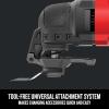 imageCRAFTSMAN Oscillating Tool 3Amp Includes Universal Toolfree Accessory System Blades Sandpaper and Tool Bag Corded CMEW401
