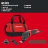 imageCRAFTSMAN Oscillating Tool 3Amp Includes Universal Toolfree Accessory System Blades Sandpaper and Tool Bag Corded CMEW401