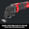 imageCRAFTSMAN Oscillating Tool Kit with Sandpaper and Blades 3Amp 14Pieces Corded CMEW400Oscillating Tool Kit