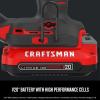 imageCRAFTSMAN V20 Cordless Brad Nailer 18 Gauge Nail Gun with Battery and Charger CMCN618C1