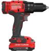 imageCRAFTSMAN V20 Cordless DrillDriver Kit 12 inch Battery and Charger Included CMCD700C1Drill Kit