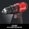imageCRAFTSMAN V20 Cordless DrillDriver Kit 12 inch Battery and Charger Included CMCD710C1