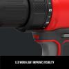 imageCRAFTSMAN V20 Cordless DrillDriver Kit 12 inch Battery and Charger Included CMCD710C2