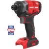 imageCRAFTSMAN V20 Cordless Impact Driver 14 Inch Bare Tool Only CMCF820B