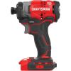 imageCRAFTSMAN V20 Cordless Impact Driver 14 Inch Bare Tool Only CMCF820B