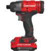 imageCRAFTSMAN V20 Cordless Impact Driver Kit 14 inch 2 Batteries and Charger Included CMCF800C2Impact Driver Kit Only