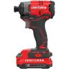 imageCRAFTSMAN V20 Cordless Impact Driver Kit 14 inch Battery and Charger Included CMCF810C1Impact Kit