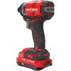 imageCRAFTSMAN V20 Cordless Impact Driver Kit 14 inch Battery and Charger Included CMCF810C1Impact Kit