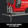 imageCRAFTSMAN V20 Cordless Jig Saw Kit 3 Orbital Settings Up to 2500 SPM Battery and Charger Included CMCS600D1Jig Saw Kit