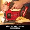imageCRAFTSMAN V20 Cordless Jig Saw Kit 3 Orbital Settings Up to 2500 SPM Battery and Charger Included CMCS600D1Jig Saw Kit