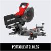 imageCRAFTSMAN V20 Cordless Sliding Miter Saw 714 inch Single Bevel Battery and Charger Included CMCS714M1Miter Saw Kit