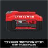 imageCRAFTSMAN V20 Lithium Ion Battery 40Amp Hour 2 Pack LED Charge Indicator CMCB2042