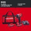 imageCRAFTSMAN V20 Max Impact Driver Cordless Variable Speed Trigger 28003500 RPM CMCF810C2
