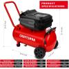 imageCraftsman Air Compressor 10 Gallon 18 HP Max 175 PSI Pressure Powerful and Portable Oil Free Compressor Maintenance Free for Home Garage Workshop Model CMXECXA0201041