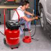 imageCraftsman Air Compressor 10 Gallon Peak 18 Horsepower Oilfree Compressor Max 150 PSI Vertical Compressor Air Tools Model CMXECXA0331042Vertical Type