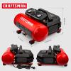 imageCraftsman Air Compressor 15 Gallon 34 HP Max 135 PSI Pressure 15 CFM90psi and 22 CFM40psi Stainless Steel Portable Oil Free Maintenance Free Compressor CMXECXA0200141A