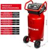 imageCraftsman Air Compressor 20 Gallon OilFree 18 HP Max 175 PSI Pressure Two Quick Couplers Big Capacity Red CMXECXA0232043Air Compressor
