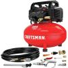 imageCraftsman Air Compressor 6 Gallon Pancake OilFree CMEC6150K and Camco Blow Out Plug With Brass Quick Connect 36143w Blow Out Plug