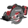 imageCRAFTSMAN V20 Cordless Circular Saw Kit 612 inch Battery and Charger Included CMCS500M1Circular Saw Kit Only