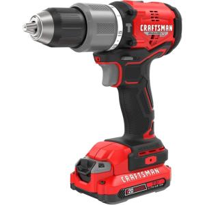 imageCRAFTSMAN V20 Cordless Hammer Drill Kit 12 inch 2 Batteries and Charger Included CMCD732D2